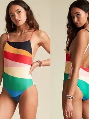 Billabong × Sincerely Jules Mad Fiestas Women’s One 1 Piece Swimsuit Large L